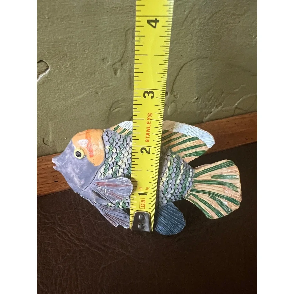 Tropical Fish Napkin Rings Set of 4 Coastal Beach House Nautical Table Decor